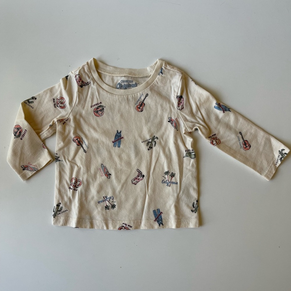 OshKosh B’gosh souvenir USA long sleeve tee - 12 months
